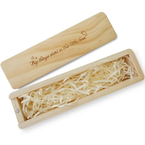 Miniatura 2 de Caja de recuerdo de prueba de embarazo, anuncio de embarazo para papá, ideas de anuncios de bebé, caja de recuerdo de madera para bebés