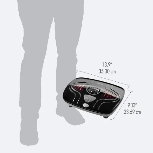 Miniatura 9 de HoMedics Masajeador de pies con vibración: máquina masajeadora de pies portátil con calefacción, calor calmante con sensaciones multipunto y control
