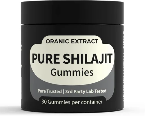 Gomitas Shilajit - Fuente del Himalaya 9000 mg, energía y apoyo inmunológico para hombres y mujeres, ácido fúlvico + 85 oligominerales, sabor a miel