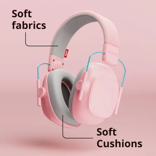 Miniatura 5 de Alpine Muffy Kids - Protección auditiva - Certificado CE y ANSI - Ajustable para edades de 3 a 16 años - Auriculares con cancelación de ruido - Rosa