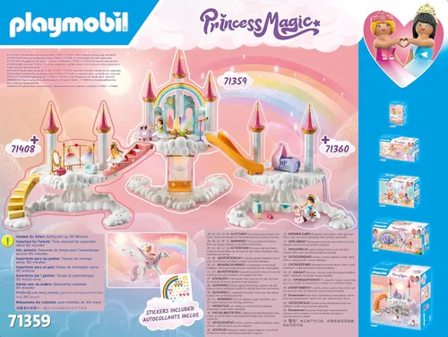 Miniatura 8 de Playmobil Castillo del arco iris en las nubes
