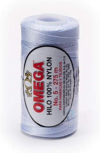 Miniatura 41 de Nylon NO.5 by Omega - Cuerda fuerte 100% nailon para ganchillo fino y manualidades - Color: 04 amarillo claro