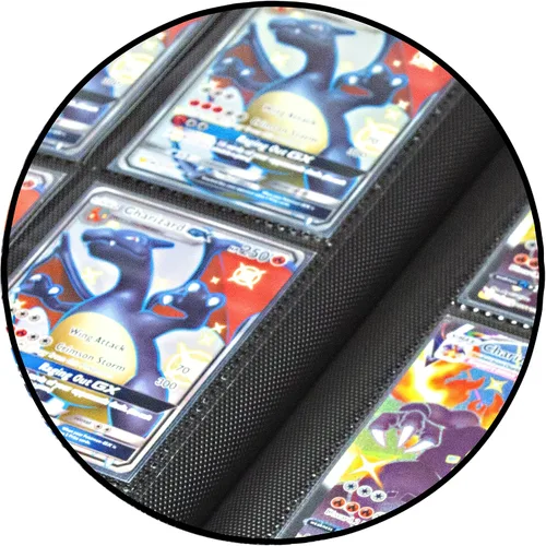 Miniatura 3 de TopDeck Carpeta de 1000 Cartas - Portafolio TCG - Carpeta de 16 Bolsillos para Cartas - Carpeta sin Anillos Compatible con Cartas de Pokémon, Blanco