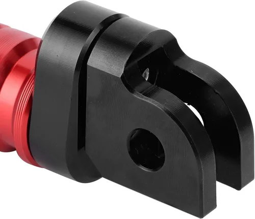 Miniatura 5 de Soportes de clavija de pie, reposapiés delantero izquierdo y derecho, pares para Yamaha MT‑03 MT‑25 MT‑07 MT‑09 R3 XJ6 (rojo)