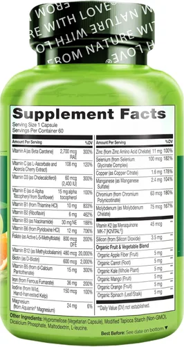 Miniatura 6 de NATURELO Multivitamínico Bariátrico - Uno Diario con Hierro - Suplemento para Pacientes Post Cirugía de Bypass Gástrico - Nutrición Natural
