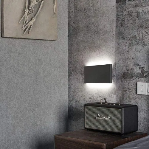 Miniatura 7 de Joosenhouse Lámparas de pared LED negras para pasillo de 10W, apliques de pared modernos arriba y abajo para peldaños junto a la cama, accesorios