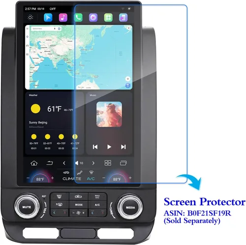 Miniatura 8 de Radio de coche Cidava de 13 pulgadas para F150 2015-2020 y 2017-2022 F250/F350/F450 T-Style Car Stereo Head Unit Replacement with Wireless