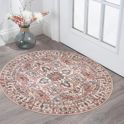 Miniatura 72 de KOZYFLY Alfombra Pequeña de Área 2x3 Pies Alfombras para Entrada Lavable Boho Alfombra de Entrada Antideslizante Tapete de Puerta Interior Entrada