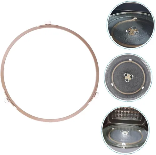 Miniatura 6 de 2pcs Soporte de placa giratoria de microondas Material accesorio de rodillo de placa de vidrio para hornos de microondas y reemplazo conveniente