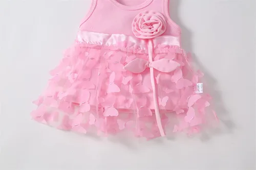 Miniatura 6 de Niyage Conjunto de mameluco de vestido con flores para bebé, traje de fiesta con tutú para bebé
