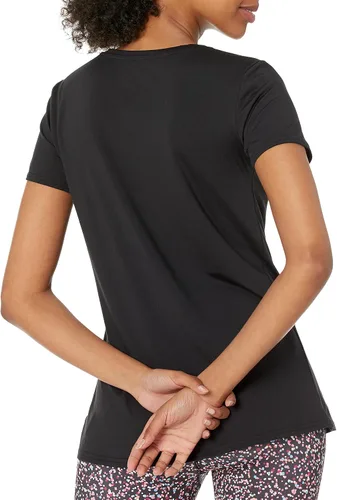 Miniatura 3 de Amazon Essentials Camiseta de manga corta con cuello redondo para mujer, de secado rápido, para entrenamiento, gimnasio, paquete múltiple