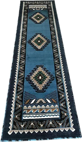 Miniatura 20 de YHSF Alfombra del suroeste para sala de estar, dormitorio, cocina y más, fácil de limpiar, suave y duradera, alfombra tribal nativa americana, a