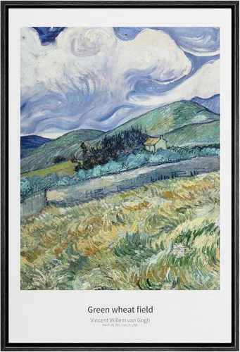 Miniatura 10 de SIGNWIN Lienzo enmarcado para pared, diseño de Vincent Van Gogh, un par de amantes, naturaleza, ilustraciones de área silvestre, bellas artes