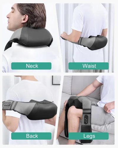 Miniatura 6 de Medcursor Masajeador de Cuello con Calor para Alivio del Dolor de Tejido Profundo, Recargable, Masajeador Shiatsu para Cuello y Hombros, Ideal