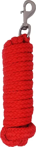 Miniatura 4 de CHALLENGER Caballo 8' Redondo Trenzado Negro Nylon 3/4" Cuerda de plomo Negro Niquelado 605SE03BK