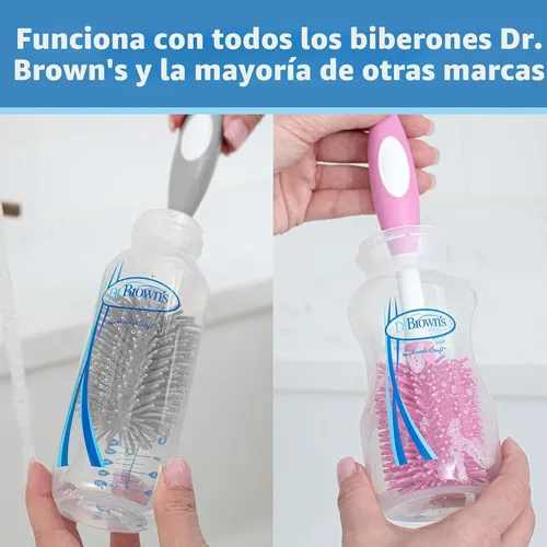 Miniatura 6 de Dr. Brown's Cepillo para botellas de tacto suave, azul