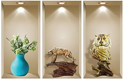 Miniatura 10 de NR1 - Juego de calcomanías de pared 3D, decoración de pared 3D, calcomanías de pared para sala de estar, calcomanías de pared para dormitorio