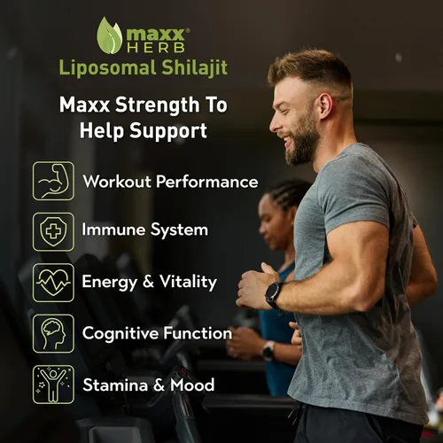 Miniatura 2 de Maxx Herb Pure Himalayan Shilajit - Fórmula liposomal líquida con pimienta negra, bioperina y cacao, refuerzo de energía y apoyo inmunológico, más