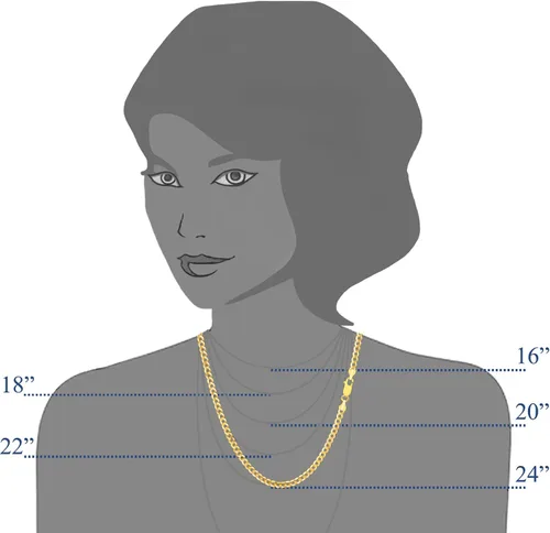 Miniatura 3 de Jewelry Affairs 10k Yellow Gold Comfort Curb Chain Necklace, 2.6mm