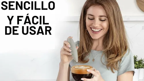 Miniatura 6 de Zulay - Espumador de leche potente para café con motor potente, de mano, batidor eléctrico, espumador de leche, mini batidora y licuadora de café