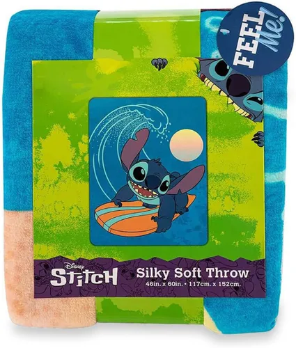 Miniatura 4 de Northwest Lilo and Stitch - Manta de seda táctil, 46 x 60 pulgadas, hace olas