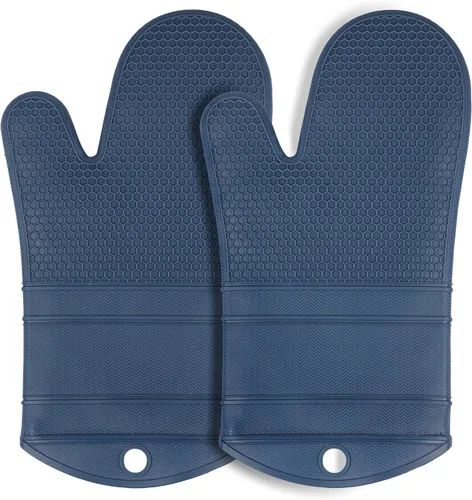 Miniatura 18 de YUTAT Silicone Oven Mitts,Heat Resistant 500F Kitchen Mitts 2PCS,Waterproof Cooking Gloves with Soft Polyester Filling for Kitchen Cooking Baking
