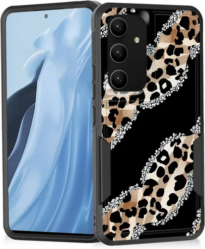 Miniatura 82 de Funda para Galaxy A14 5G, resistente de doble capa híbrida de policarbonato duro, goma suave, a prueba de golpes, funda protectora resistente