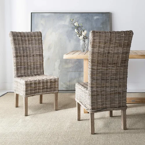 Miniatura 7 de Safavieh SAFAVIEH Home Collection Quaker - Juego de 2 sillas de comedor, madera, natural