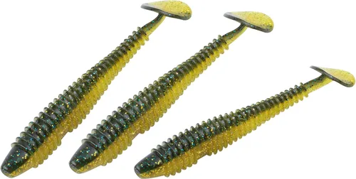 Miniatura 32 de RUNCL Swimbaits - Paleta de 10/20/30/40 unidades, cola de paleta de 5/4/3/2 pulgadas, señuelo suave para lubina de trucha, cebo de plástico duradero