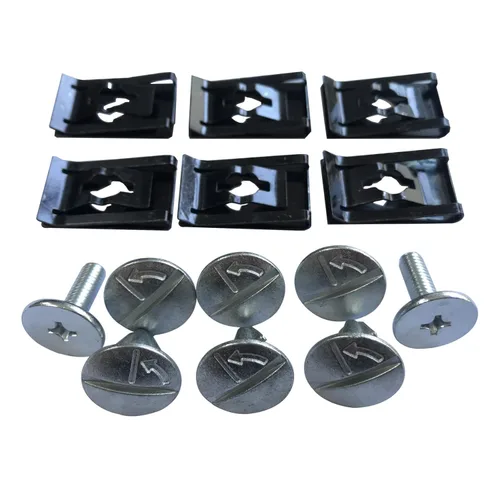6 piezas de pasador de clip de cubierta de acceso del motor del radiador 90674-TY2-A01 2 piezas de perno de cubierta inferior del motor