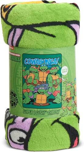 Miniatura 5 de Northwest Manta Micro Raschel Teenage Mutant Ninja Turtles, 46 x 60 pulgadas, Cowabunga Dudes