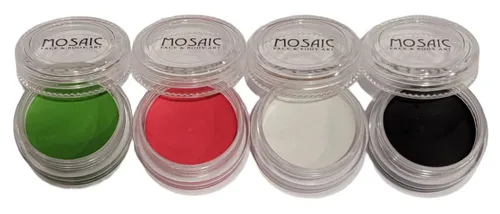 Miniatura 23 de Mosaic HydroCream - Paquetes de personajes de pintura facial para niños, no mancha, lavable, fórmula vegana gentil hipoalergénica. Pasteles