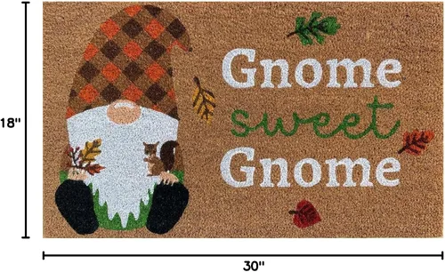 Miniatura 3 de Briarwood Lane Felpudo de gnomo de fibra de coco de otoño Gnomo de otoño