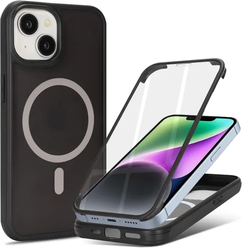 Miniatura 16 de Funda magnética para iPhone 12 mini con protector de pantalla integrado, compatible con MagSafe, para Apple 12 Mini, fundas de cuerpo completo