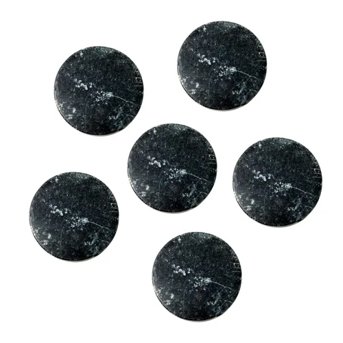Miniatura 3 de Honbay 6 soportes redondos de jade para extensiones de pestañas de ojos falsos (negro)