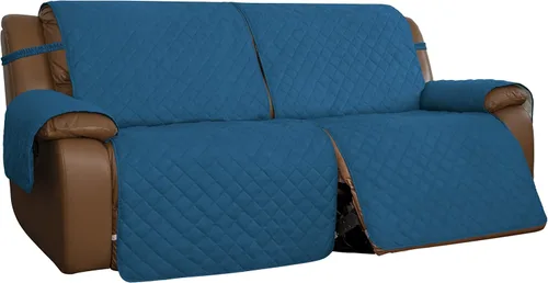 Easy-Going - Funda reclinable de gran tamaño para sillón doble, funda de sofá reversible para sillón reclinable doble, funda de sofá dividida para