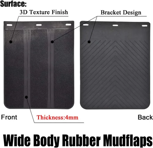 Miniatura 2 de 2 piezas/Set protectores universales de goma resistente para coche, camioneta, SUV, furgonetas, minivans, camiones ligeros, caravanas, SUV, camiones