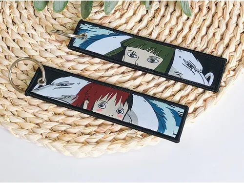 Miniatura 2 de Paquete de 1 llavero de motocicleta con diseño de anime, JDM Jet Tag Keychian para motocicletas, regalos de anime de coche