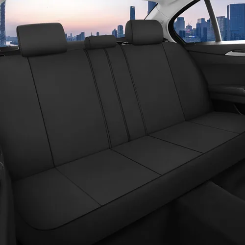 Miniatura 3 de CAROMOP Funda impermeable para asiento de automóvil asientos completos, fundas de asiento de neopreno para automóviles, fundas interiores de Negro