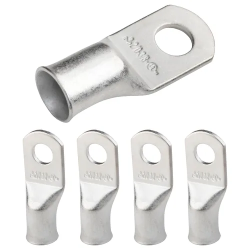 Miniatura 26 de SELTERM 5 piezas terminales de cable de cobre estañado 1/0 AWG perno de 1/2", extremos de cable de batería, terminales de anillo, conectores