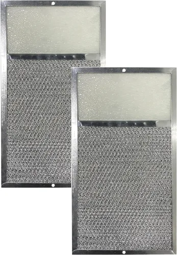 Air Filter Factory Filtros de lente combo de carbón de aluminio para campana extractora de 7-5/8 x 14-1/8 x 3/8 pulgadas, paquete de 2