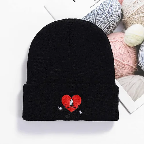 Miniatura 2 de Axaewuy Gorros de conejo y sombreros de punto, gorra bordada Merch Reggae Rapper, trajes de concierto de hip hop