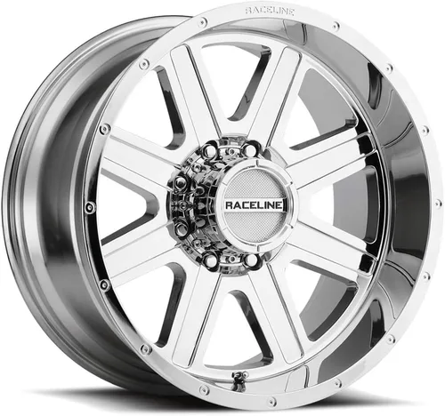 Miniatura 10 de Ruedas Raceline 940M HOSTAGE Negras Con Acabado Mecanizado 16X8" 5X114.3 Patrón de Pernos 0mm Desplazamiento/(4.5"E/S) 8 Radios Aluminio Ruedas