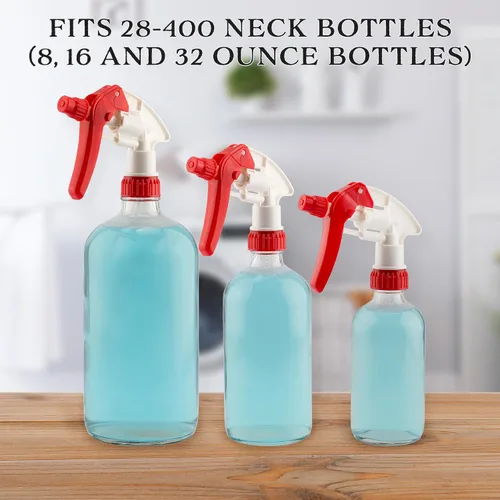 Miniatura 4 de Cornucopia Brands 28-400 boquillas rociadoras de gatillo de repuesto (paquete de 12); pieza de repuesto resistente de 16 onzas / 32 onzas botellas