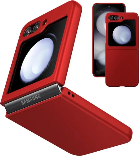 Miniatura 13 de Funda delgada para Galaxy Z Flip 5, parte trasera de policarbonato duro, sensación esmerilada, soporte de carga inalámbrica, ligera, a prueba