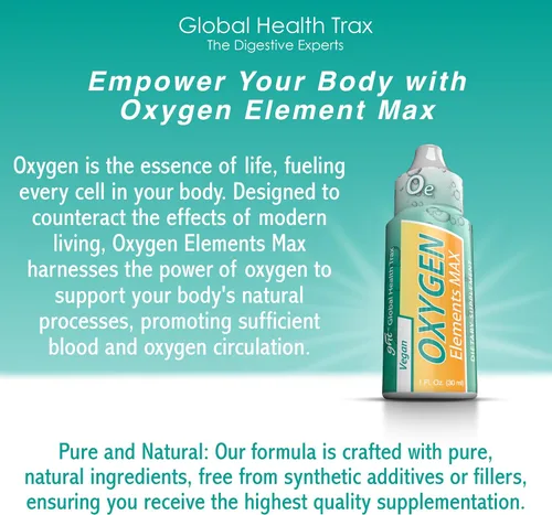 Miniatura 4 de GHT Oxygen Elements Max - Gotas de oxígeno líquido en botella de 1 onza, suplemento portátil, refuerza la resistencia y la resistencia, limpia