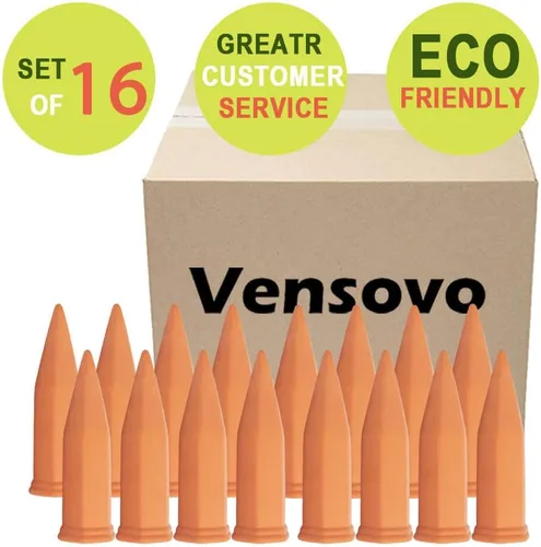 Miniatura 6 de vensovo - Estacas de riego automático de terracota - 24 piezas de dispositivos de riego para plantas en macetas, estacas de riego automático