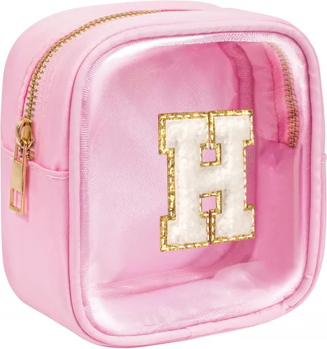 Miniatura 23 de KOTORA Bolsa de Maquillaje Inicial, Bolsa de Viaje de Artículos de Aseo, Bolsa de Maquillaje Transparente, Bolsas de Cosméticos Organizadoras