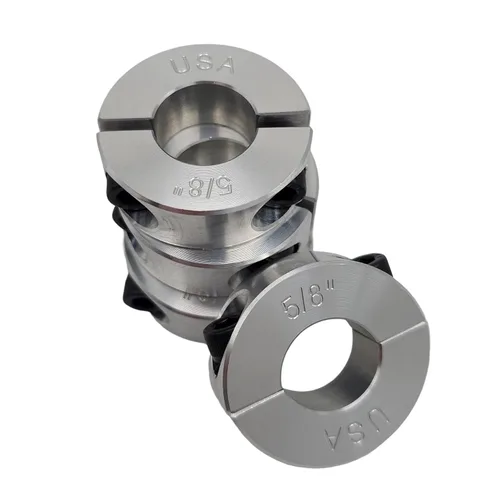 Miniatura 10 de Diámetro de orificio de 0.50 pulgadas - Abrazadera del collar de eje de dos piezas - Aluminio 2024 (paquete de 4)