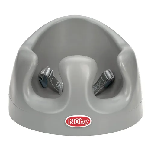Miniatura 8 de Nuby My Floor Seat, cojín de espuma suave con arnés de seguridad y diseño de respaldo alto, para edades de 4 a 12 meses, aguamarina